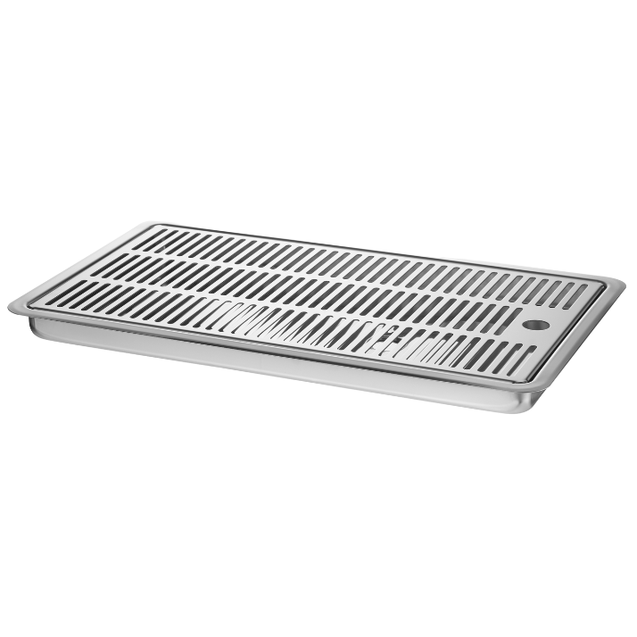 Built-in stainless steel drip tray 40x22 with drain