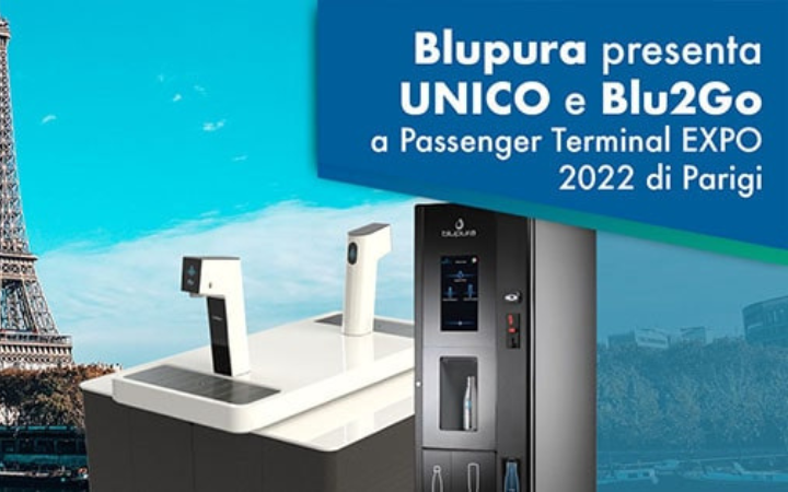 Blupura presenta UNICO e Blu2Go a Passenger Terminal EXPO 2022 di Parigi
