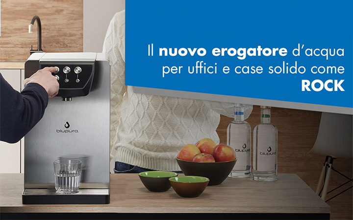 Il nuovo erogatore d’acqua per uffici e case solido come ROCK