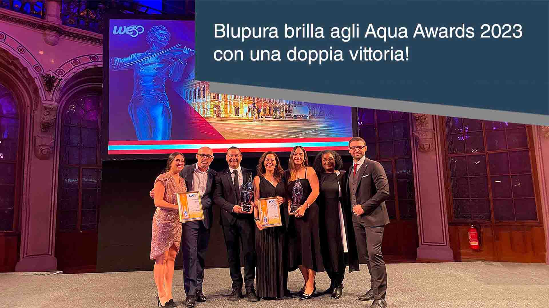 Blupura brilla agli AquaAwards 2023